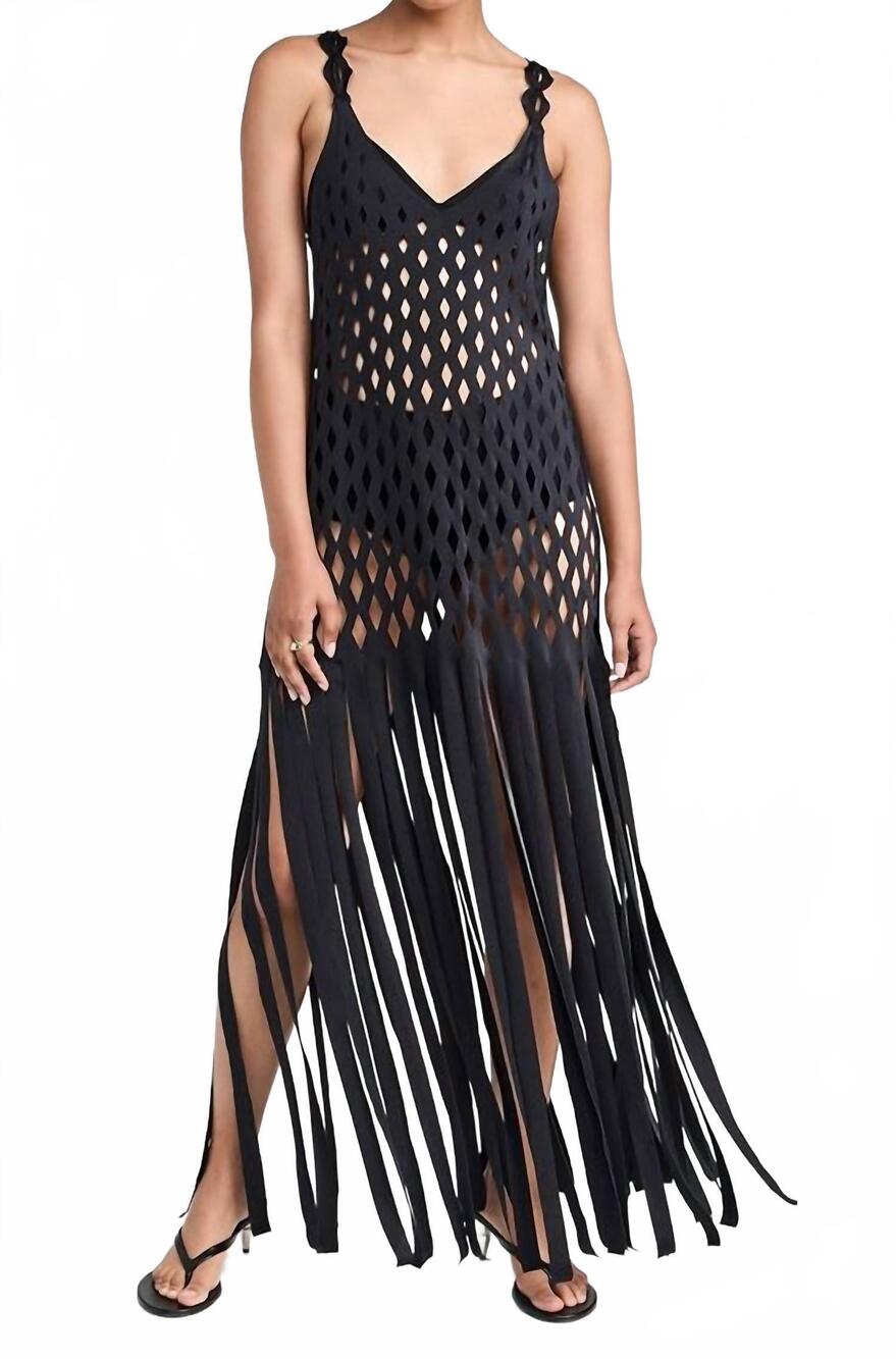 NEW ANCORA bright diamond dress in black